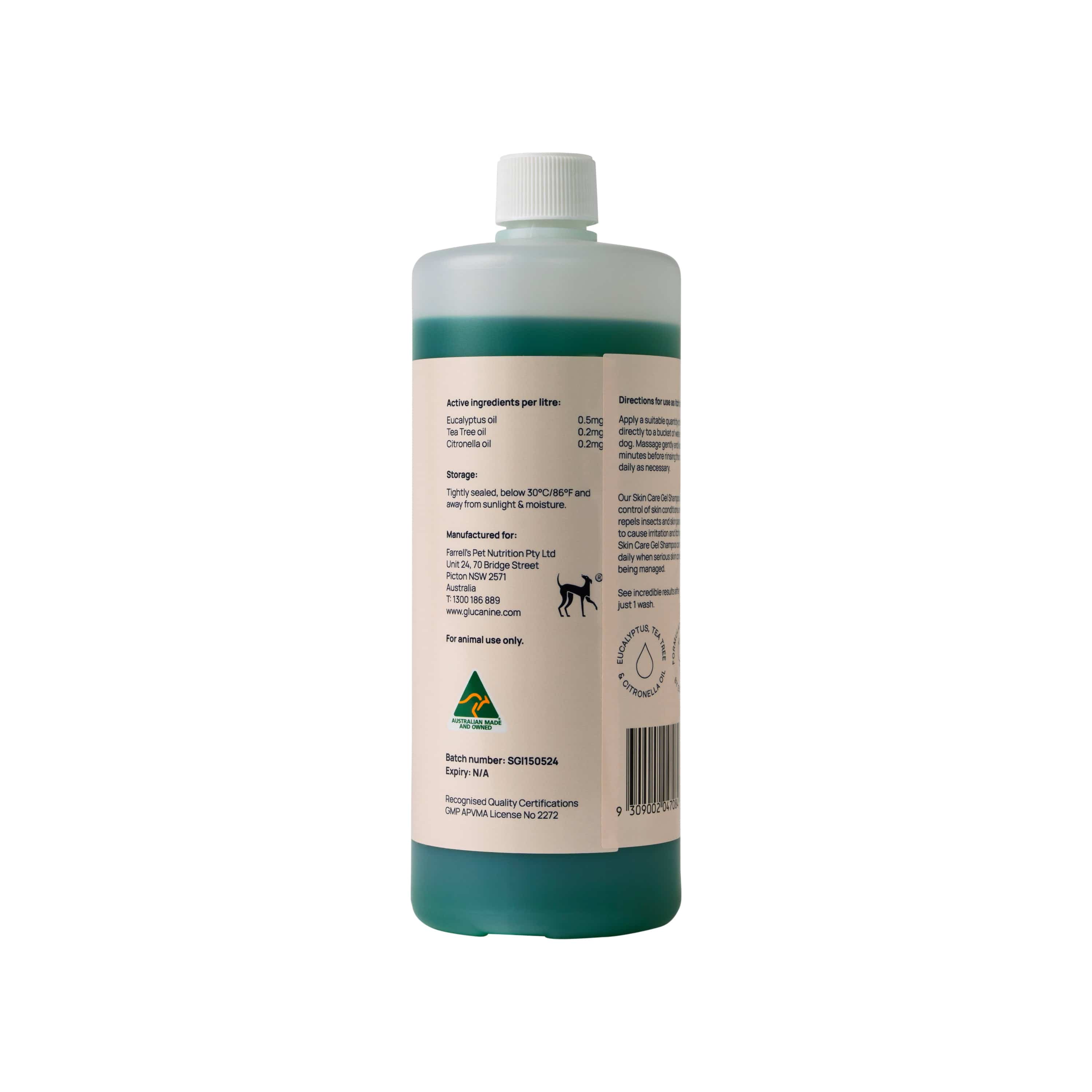 Glucanine Skin Care Gel Shampoo for Dogs